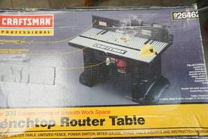 lot 186 image: Craftsman Professional Benchtop Router Table