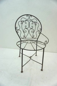 lot 211 image: 21 iron chair