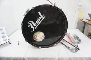 Pearl Bass Drum with some hardware