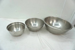 lot 246 image: large stainless mixing bowl lot