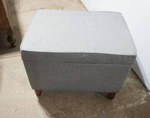 lot 267 image: upholstered Ottoman with storage