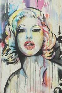 lot 293 image: Marilyn Monroe Canvas Art