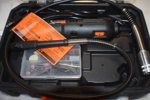WEN 23103 1-Amp Variable Speed Rotary Tool with 100 Accessories, Carrying Case and Flex Shaft