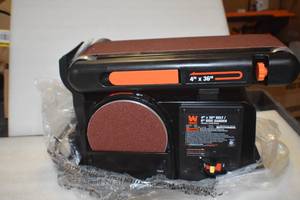 WEN 6502T 4.3-Amp 4 x 36 in. Belt and 6 in. Disc Sander with Cast Iron Base