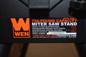 WEN MSA750T 750-Pound Capacity Miter Saw Stand