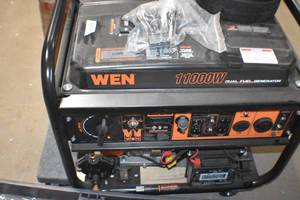 WEN DF1100X 11,000-Watt 120V240V Dual Fuel Portable Generator with Wheel Kit, Electric Start, and CO Watchdog