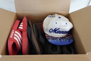 lot 249 image: Assorted Mens ShoesSneakers and Hats