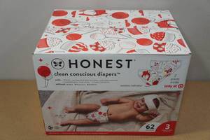 lot 15 image: Honest Size 3 Diapers - 62 Count
