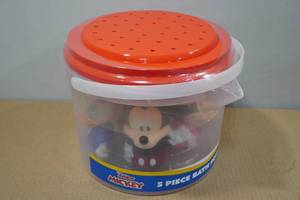 lot 24 image: Disney Mickey Mouse 5-Piece Bath Squirter Bucket Set