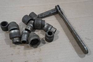 lot 202 image: Antique Hex Drive Socket Set