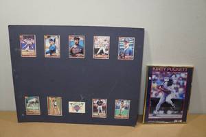 lot 210 image: Minnesota Twins Kirby Puckett Picture, Matted Cards