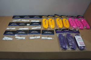 lot 233 image: 10 Chin Straps and 10 Hockey Skate Guards