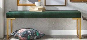 lot 4 image: Delarue Bench -Dark Green