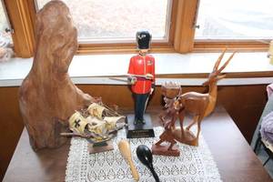lot 69 image: Collection of Wooden Sculptures and Decorative Items