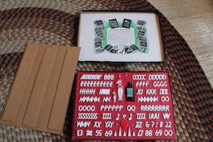 lot 84 image: Vintage Mittens Display Letters Set with Stikum Adhesive