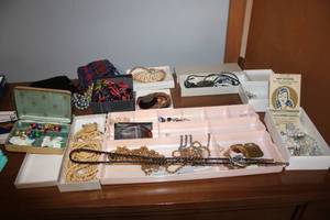 lot 105 image: Collection of Vintage Jewelry Including Necklaces and Bracelets