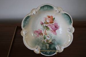 lot 182 image: Antique Prussia Porcelain Bowl with Floral Design