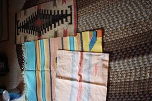 lot 247 image: Collection of 3 Vintage Southwestern Textiles