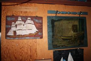 lot 267 image: Collection of Nautical Wall Art with Ship and Sailboat Designs