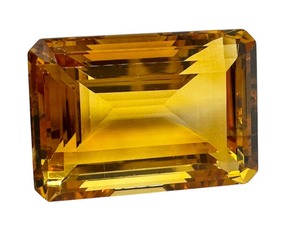 lot 10J image: Gorgeous Large Citrine E-Cut Gemstone