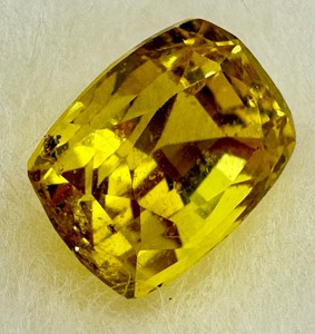 lot 48J image: 1.10 Shion Cut Yellow Sapphire Gemstone