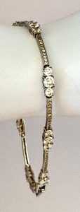 lot 35J image: Sterling Silver and Cubic Zirconia Bracelet