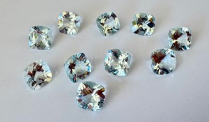 lot 33J image: (10) 1.20 ct Aquamarine 7mm Gemstones, New