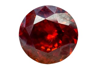 lot 40J image: Round Orange Spalente Portuguese Gemstone