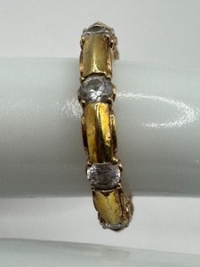 lot 31J image: Stylish Vanna K Sterling Ring with Cubic Zirconia Accents