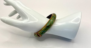 lot 62J image: Beautiful Copper and Natural Stone Bangle