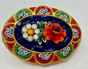 lot 52C image: Beautiful Mosaic Brooch  Pin