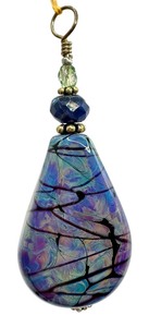 lot 27E image: Stunning Kathy Perras Lampworked Glass Bead