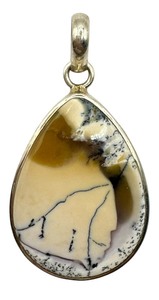 lot 12E image: Sterling Silver Dendrite Agate Pendant