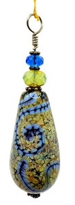 lot 30E image: Gorgeous Artisan Lampworked Glass Bead Pendant by Kathy Perras