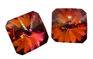 lot 31E image: Pair of RARE Vintage Swarovski Cathedral Crystals, 18mm