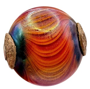 lot 40E image: Stunning Iridescent Artisan Lampworked Bead