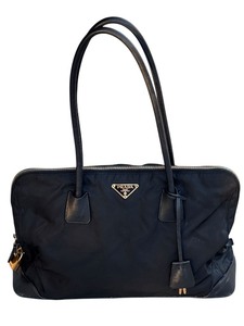 lot 28A image: PradaVitello-Trimmed Tessuto Bauletto Bag
