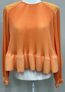 lot 7 image: Tibi Pleated Peplum-Waist Top - SIze 4 - New with Tags