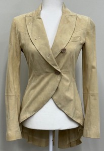 lot 11 image: Beautiful Brunello Cucinelli Suede Tailcoat Suede Jacket - Size 40