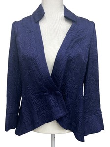 lot 72 image: LWren Scott - A Tropical Conversation - Blue Jacket - Size 40