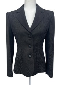 lot 25 image: Vintage Armani Collezione Brown Tweed Pattern Blazer - Size 6