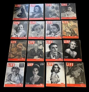 lot 62 image: Variety of Vintage Life Magazines
