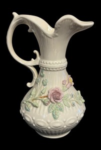 lot 80 image: Belleek Aberdeen Pitcher with Ewer Handle