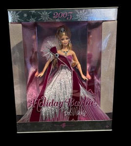 lot 85 image: New 2005 Bob Mackie Holiday Barbie