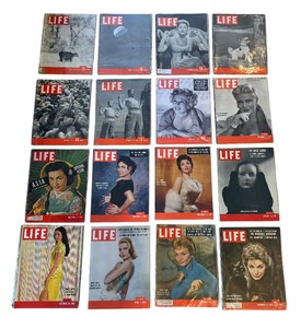 lot 84 image: 16 Vintage Life Magazines