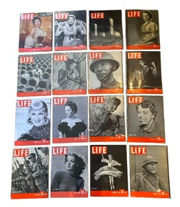 lot 115 image: Variety of Vintage Life Magazines