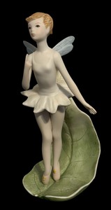 lot 128 image: Vintage Cybis Porcelain Tinkerbell Figurine