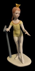 lot 9 image: Cybis Little Princess Figurine  Cybis Porcelain Ballerina Figurine
