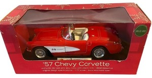lot 142 image: 1957 Chevrolet Corvette Red  White Interior Model Car