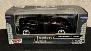 lot 222 image: New Motor Max 1939 Chevrolet Coupe from the American Classics Premium Collection 124 Scale Die Cast Car